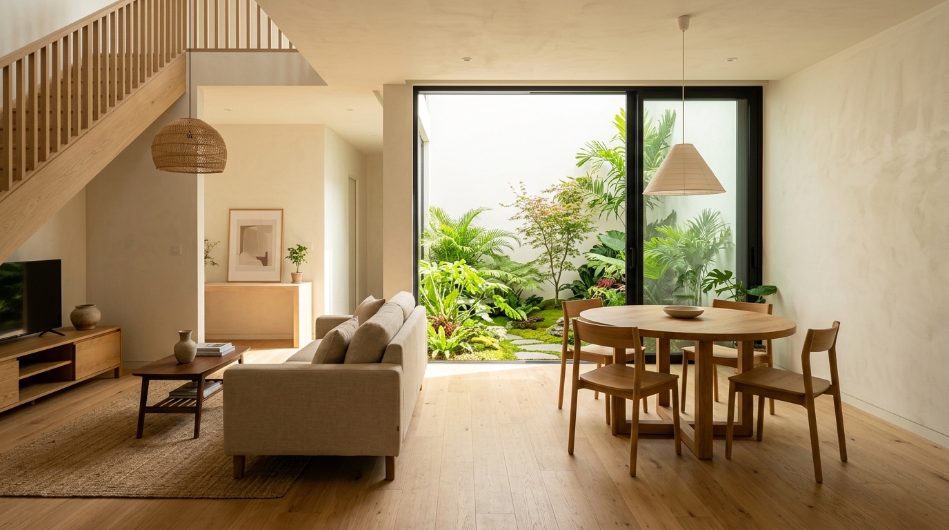 Ruang Tamu & Dining Open Space